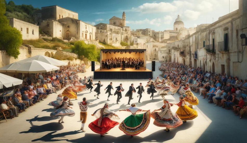 Immergiti nelle tradizioni della Puglia con una serie unica di eventi che combinano l'opera lirica con la danza folkloristica locale