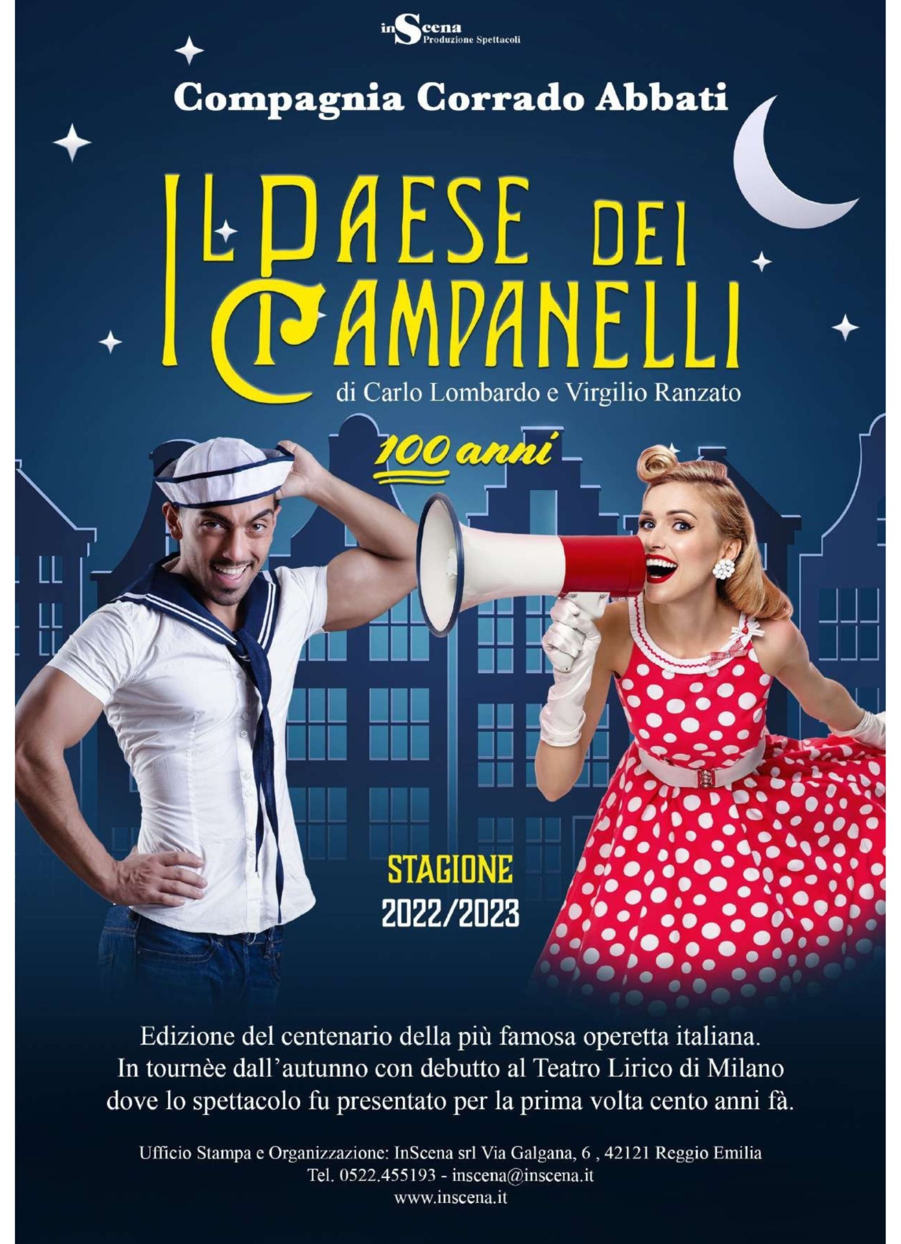 25 e 26 luglio, il Teatro Orfeo di Taranto diventerà il palcoscenico di uno dei gioielli dell'operetta italiana: Il Paese dei Campanelli